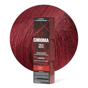 L'OREAL TECHNIQUE Chroma True Reds Permanent Hair Color - Red Dye For Long-Lasting Color, For Light, Dark and Gray Hair, Sangria