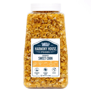 Harmony House Foods Dried Corn, whole (12 oz, Quart Size Jar) for Cooking, Camping, Emergency Supply, and More