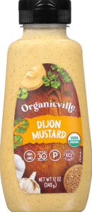 Organicville Dijon Mustard - Mustard Dijon Organic, Dijion Mustard, Vegan, Gluten Free, Paleo, Whole 30, USDA Organic, Non-GMO, Keto Mustard, Dijon M