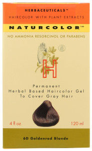 naturcolor Haircolor - Goldenrod Hair Dye, 4 Fl Oz (6D)
