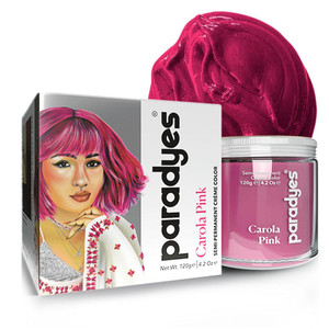 Paradyes Carola Pink Semi Permanent Conditioner Based Hair Color Enriched with Vegan, Natural and Herbal Hair dyes - lasts up to 8-10 washes (4.2 oz)