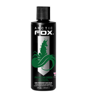 ARCTIC FOX Vegan and Cruelty-Free Semi-Permanent Hair Color Dye (8 Fl Oz, PHANTOM GREEN)