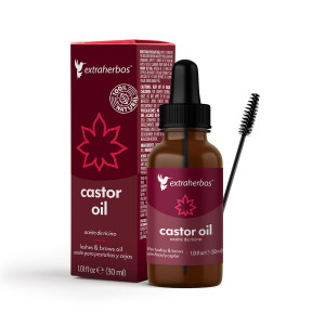 Extraherbos Mexican-Sourced Castor Oil for Curly Hair - Traditional Family Formula - Hair Growth & Curl Definition - Also Perfect for Lashes - 30ml