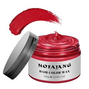 EFLY 4.23 oz-Instant Hairstyle Cream Hair Pomades, Temporary Styling Hair Color Wax for Party, Cosplay, Easy Cleaning (1, Red)