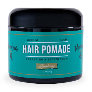 Maestro's Classic Hair Pomade  Mark of a Man Blend | Medium Hold, Natural Shine | Water-Based Pomade for Men | Classic Grooming for All Hair Types &