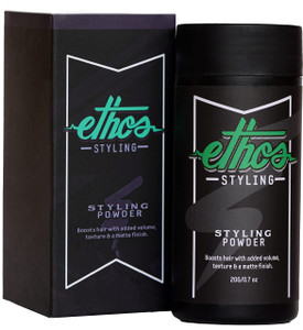 Ethos Styling Texture Powder - Texturizing & Mattifying Hair Powder for Men - Grooming, Volumizing & Hair Styling Products for Extra Volume, Control