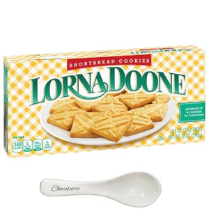 Lorna Doone Shortbread Cookies, 10 Snack Packs, 4 Cookies Per Pack - (Chocolatto Tradmark Spoon Included)