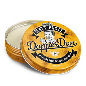 Dapper Dan Matt Paste, High Hold Low Shine Hair Paste for Men, Adds Texture with Flexible Hold for All Styles, Vintage Cologne Fragrance, 1 x 100ml