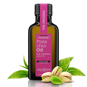Jenoris Pistachio Oil Hair Serum for Frizzy and Damaged Hair, Lightweight Hair Oil for Dry Hair with Omega 3-6-9 Complex, Anti-Frizz Hair Serum for S