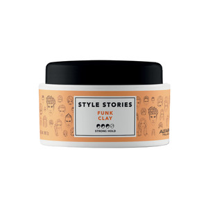 ALFAPARF MILANO Style Stories Funk Hair Clay - Strong Hold Pomade & Defining Paste - Molding Clay with Firm, Matte Finish - Ideal for All Hair Types