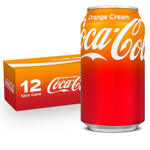 Coca-Cola Orange Cream Soda, 12 oz. cans (Pack of 12)