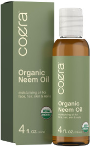 Coera Neem Oil for Skin Hair & Nails | 4 fl oz | Certified Organic | Free of Parabens, SLS, & Fragrances