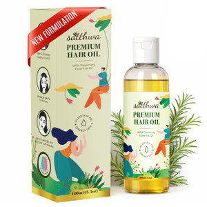 Satthwa Premium Hair Oil with Rosemary | 9-Oil Blend | Minimises Hair Fall | Supports Hair Growth & Boost Density | Fights Dandruff | Paraben Free |