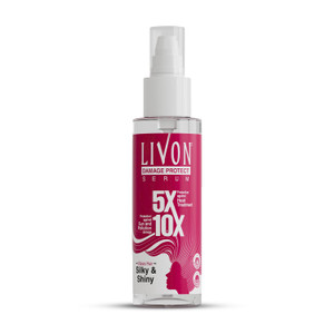 Livon Hair Serum for Men & Women | Frizz-free, stronger and shinier hair | Sulphate & Paraben free| For All Hair Types | Damage protect | Vitamin E |