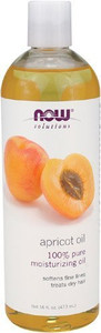 Now Solutions Apricot Kernel Oil  100% Pure Moisturizing Oil for Hair & Skin, Softens Fine Lines & Dry Scalp, Lightweight Carrier Oil, 16 fl oz (Pac