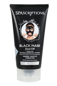SpaScriptions 5 oz 150 ml Black Mask, Blackhead Remover Mask, Blackhead Peel Off Face Mask, Charcoal Face Mask, Blackhead Mask, Deep