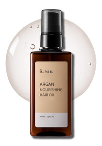 IUNIK Argan 3.9% Hair Oil Serum Nourishing for Dry and Damaged Hair - Anti Frizz Lightweight Hair Treatment Deep Conditioner Mask, Paraben and Sulfat