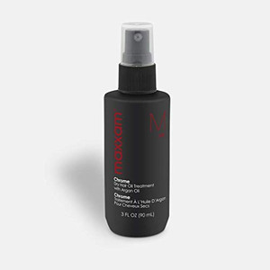 Maxxam Chrome, Leave-in Hair Oil Treatment with Argan Oil, Heat Shield for Dry Hair to Control Frizz and Add Shine, 3 Fl Oz