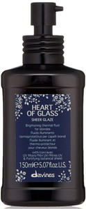 Davines Heart of Glass Sheer Glaze for Blonde Care, Leave On Thermal Styling Support, Add Shine And Heat Protect, 5.07 fl. oz.