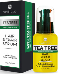 Tea Tree Oil Hair Serum - Moisturizer Treatment for Fighting Dandruff and Repair Dry, Damaged Hair and Itchy Scalp - Care and Styling Products for Wo
