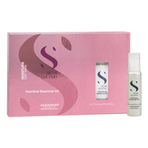 Alfaparf Milano Semi Di Lino Moisture Nutritive Essential Hair Oil for Dry Hair - Nourishes, Softens and Hydrates - Includes 6 Vials - Color Safe - P