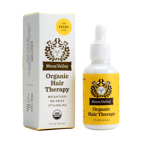 Moon Valley Organics Organic Hair Therapy for Every Type of Hair With MCT Oil, Jojoba Oil, Argan Oil, And Rosemary - Reduce Frizz, Hydrate, Heal Dama