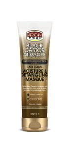 African Pride Black Castor Miracle Take Down Moisture & Detangling Masque - Hydrates, Restores Dry Hair, Contains Black Castor Oil & Coconut Water, C