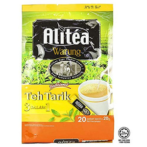 Power Root Alitea Malaysia Warung 3 In 1 Instant Teh Tarik Classic Pulled Milk Tea Halal Malaysia Teatime Breakfast Drinks 20g (0.71 oz) x 20 Sticks