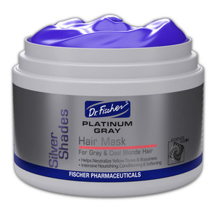 Dr. Fischer Purple Mask for Silver Perfection: Neutralizes Yellow Tones, Hydrates Gray Hair, No Over-Toning, Sulfate-Free.