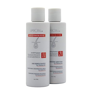 LifeCell Hair Restoration System  Anti-DHT Shampoo & Conditioner for Thicker, Fuller Hair  Strengthens & Revitalizes  Supports Scalp Health & Hair