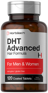 Horbäach DHT Advanced Hair Formula | 120 Tablets | Non-GMO and Gluten Free Hair Formula Blend with Saw Palmetto, Kudzu, and Fo-Ti