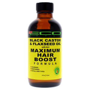 ECOCO Eco Style Maximum Hair Growth Oil - Black Castor And Flaxseed for Unisex - 4 oz Oil