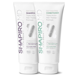 Shapiro MD Hair Growth Experts Hair Loss Shampoo and Conditioner, DHT Fighting Vegan Formula for Thinning Hair Developed by Dermatologists, Experienc