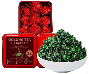 ?????3.9oz Anxi Tie Guan Yin Oolong Tea Loose Leaf - Chinese Tea Leaves Tieguanyin Iron Goddess of Mercy - Fujian High Mountain Wu Long Green Tea Ti