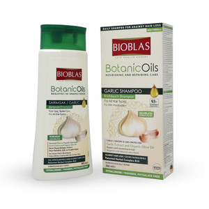 BIOBLAS Garlic Shampoo - Odorless & Unscented Hair Growth for Men & Women - Clarifying to Cleanse Hair, Roots & Scalp - Thickening & Anti Thinning (1