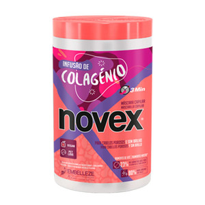 NOVEX Collagen Infusion Hair Mask for Stronger Thicker and Shinier Hair, 400g/14.1oz - Hair Conditioning Mask with Natural Ingredients, Vegan, Not Te
