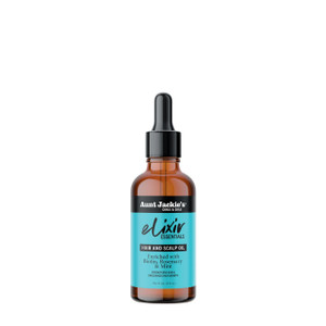 Aunt Jackie's Elixir Essentials Hair & Scalp Oil Enriched with Biotin, Rosemary & Mint, Nourishes, Thickens & Supports Hair Growth, 2 oz