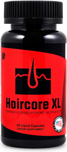 Haircore XL: DHT Blocker, Stops Hair Loss, Thinning, Balding, Repairs Hair Follicles, Promotes New Hair Growth, Regrow Hair, Men & Women, All Hair Ty