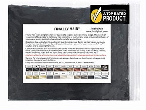 Finally Hair Fibers Refill Bag - 56 Grams of Premium Hair Loss Concealer in a Refill Bag (Dark Salt & Pepper)