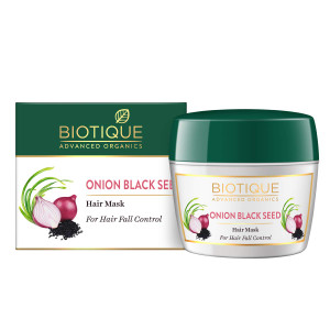 Biotique Onion Black Seed Hair Mask, Ideal for Hair Fall Control, 175g