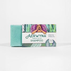 AERWYNA Solid Shampoo Bar with Jojoba, Panthenol & Spirulina (3.75oz)