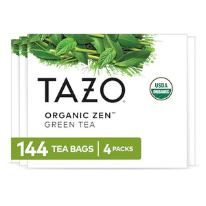 TAZO Organic Zen Green Tea, Green Tea Zen for Health and Wellness, 144 Total Tea Bags (36ct - Pack of 4)