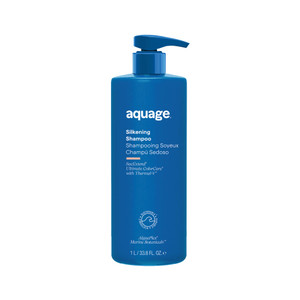 Aquage SeaExtend Silkening Shampoo , Smoothes and Silkens Coarse, Curly Hair, 33.8 oz.