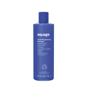 AQUAGE Violet Brightening Shampoo, Neutralizes Yellow or Brassy Tones on Color Treated Hair, 8 oz