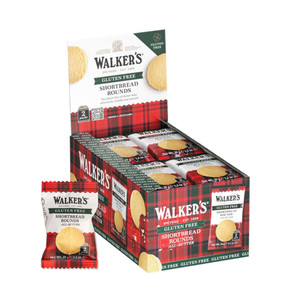 Walkers All-Butter Shortbread Rounds, Gluten Free Cookies - Individually Wrapped (Pack of 24) - Authentic Shortbread Cookies from Scotland