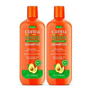 Cantu Avocado Hydrating Sulfate-free Shampoo with Pure Shea Butter, 13.5 oz (Pack of 2)