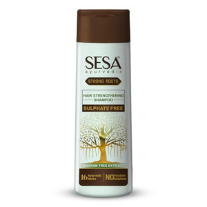 SESA Ayurvedic Strong Roots Hair Shampoo And Conditioner 200Ml Strengthening Roots Nourishes Scalp Paraben & Sulphate Free For Men & Women, 6.76 oz