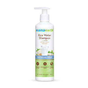MAMAEARTH Rice Water Shampoo with Rice Water & Keratin, 8.45 Fl Oz (250ml)