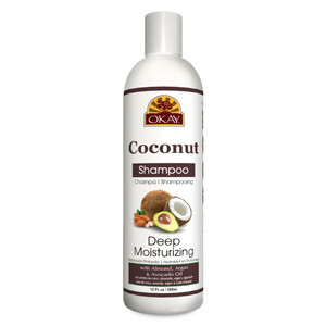 Okay Coconut Deep Moisturizing Shampoo Helps Replenish Moisture And Elasticity For Healthy Strong Hair Sulfate,Silicone,Paraben Free For All Hair Typ