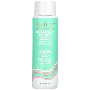 Pacifica Clarifying Shampoo  Rosemary Purify Invigorating Shampoo w/Soothing Mint for Detoxing Hair & Scalp Build-Up, Sulfate & Silicone Free - Vega